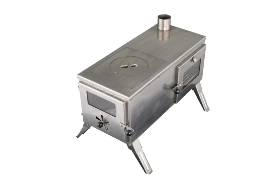 Stainless Steel Stove Camping Tent Folded Stove 20%off